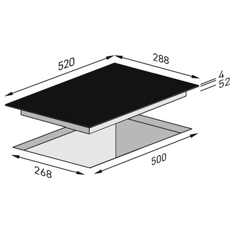Sklokeramick deska Concept SDV2330