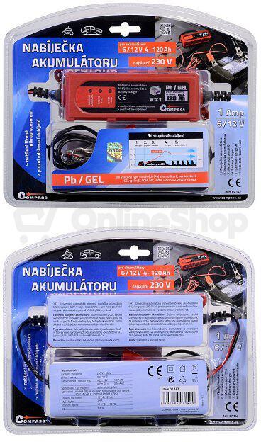 Nabíječka akumulátorů COMPASS 07142 6/12V