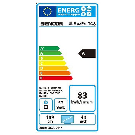 LED televize Sencor SLE 43F57TCS