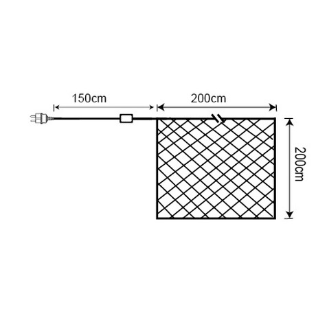 SÍŤ LED 2x2m DRLN1 Massive 30205 - Massive 30205 (foto 1)