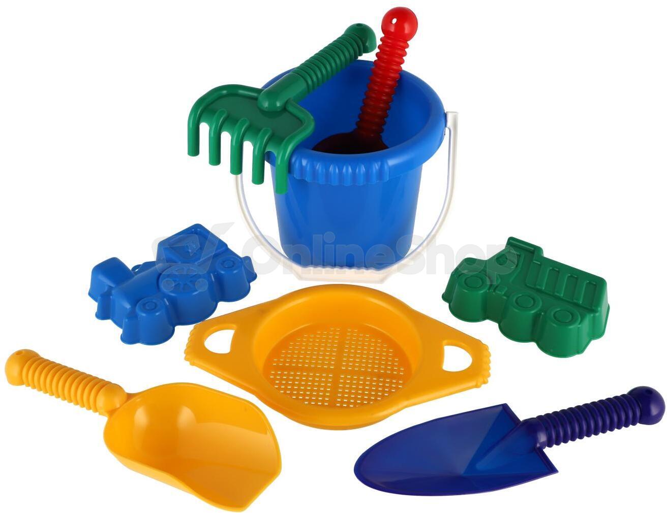 Kbelík Teddies sítko lopatka 2 bábovky