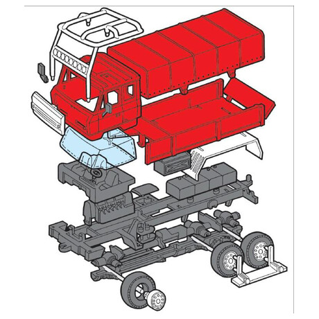 Stavebnice Seva Monti System MS 10 - Rallye Dakar Tatra 815 1:48