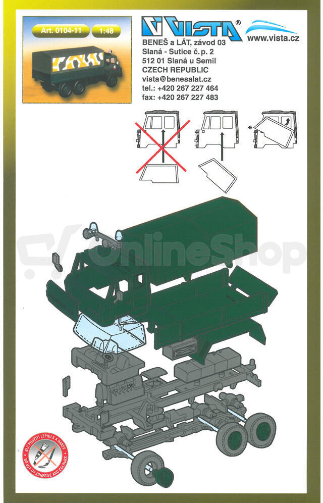 Stavebnice Seva Monti Systém 11 Czech Army Tatra 815 1:48