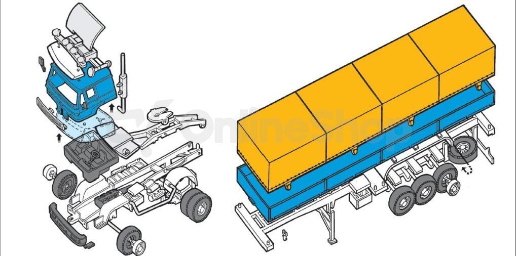 Stavebnice Seva Monti System MS 08.1 - Liaz Kamion 1:48