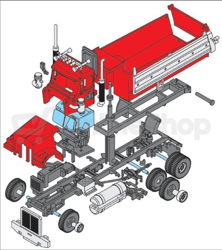 Stavebnice Seva Monti System MS 44 - Dumper Truck 1:48