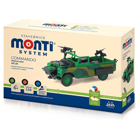 Stavebnice Seva Monti System MS 29 - Commando Land Rover 1:35