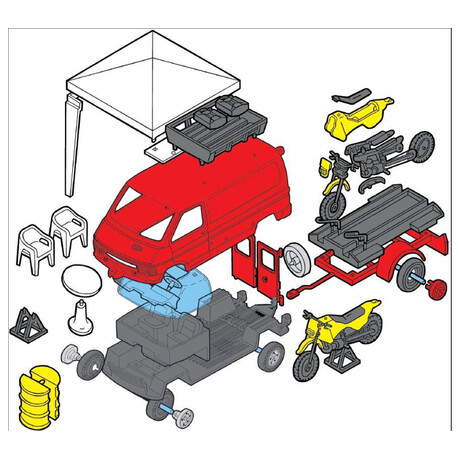 Stavebnice Seva Monti System MS 49 - Enduro Renault Trafic 1:35