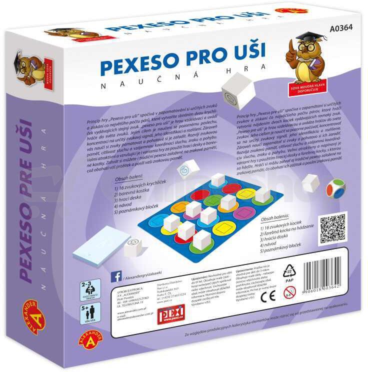 Společenská hra PEXI Pexeso pro uši