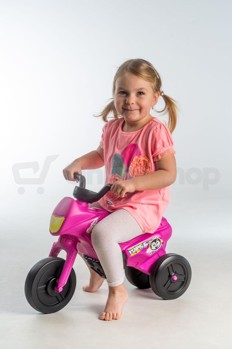 Odrážedlo Teddies Enduro Yupee růžové malé