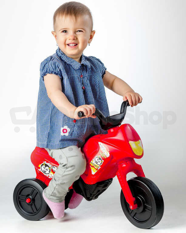 Odrážedlo Teddies Enduro Yupee červené malé