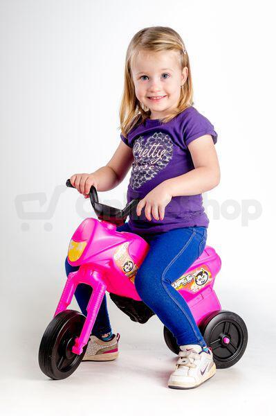 Odrážedlo Teddies Enduro Yupee růžové velké
