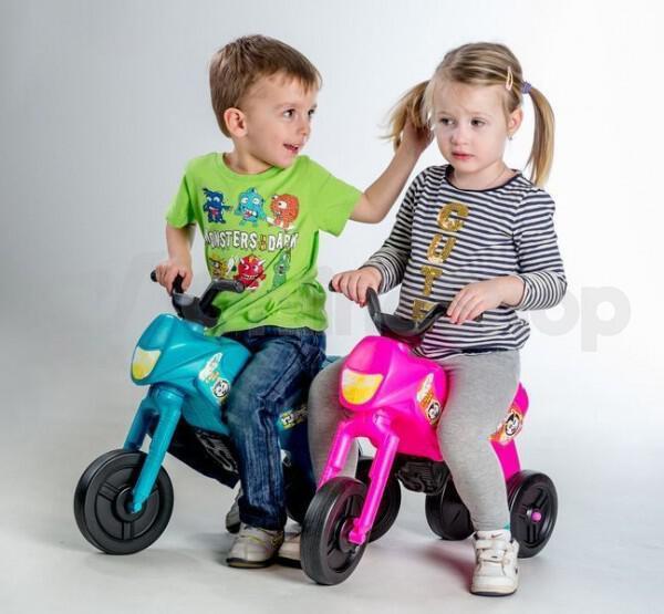 Odrážedlo Teddies Enduro Yupee růžové velké