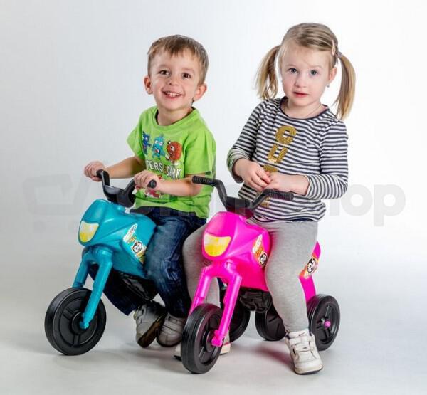 Odrážedlo Teddies Enduro Yupee růžové velké