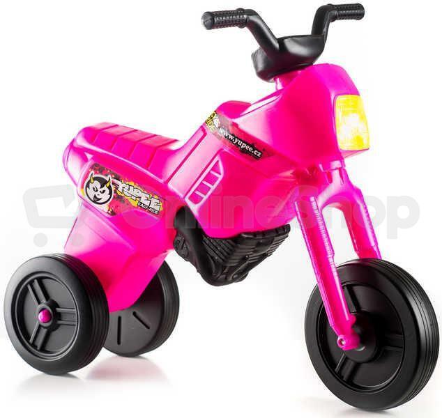 Odrážedlo Teddies Enduro Yupee růžové velké