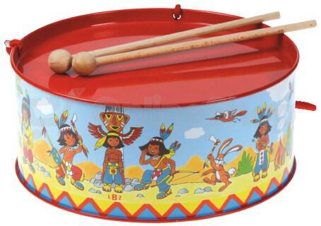 Lena Bubínek indiáni kov průměr 20cm výška 9cm bez popruhu