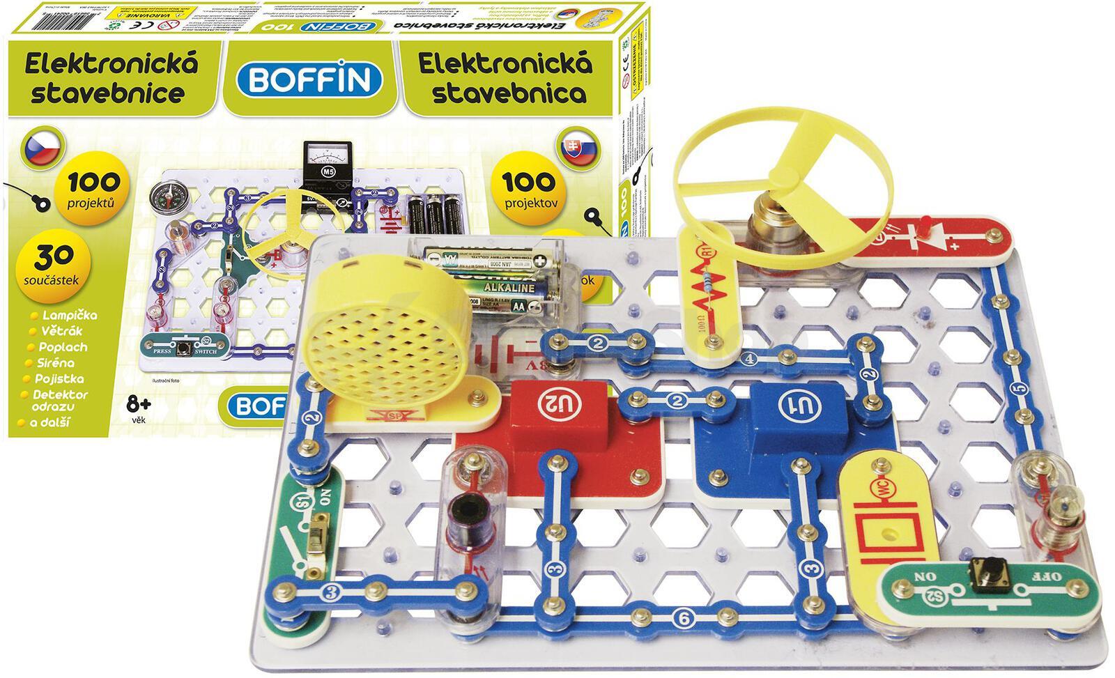 Elektronická stavebnice Boffin 100