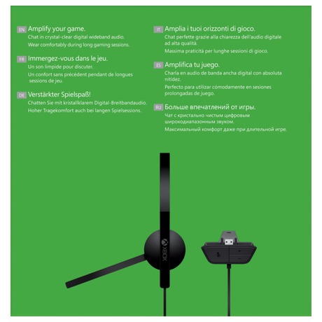 Headset Microsoft Xbox One Chat Headset - černý