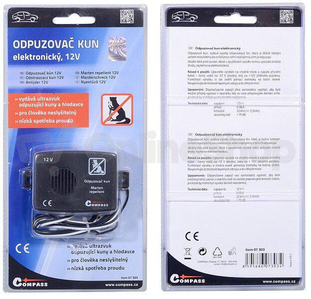 Odpuzovač kun COMPASS C07303 do auta