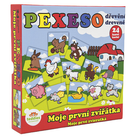 Pexeso Teddies Moje prvn zvtka devn 24 dlk