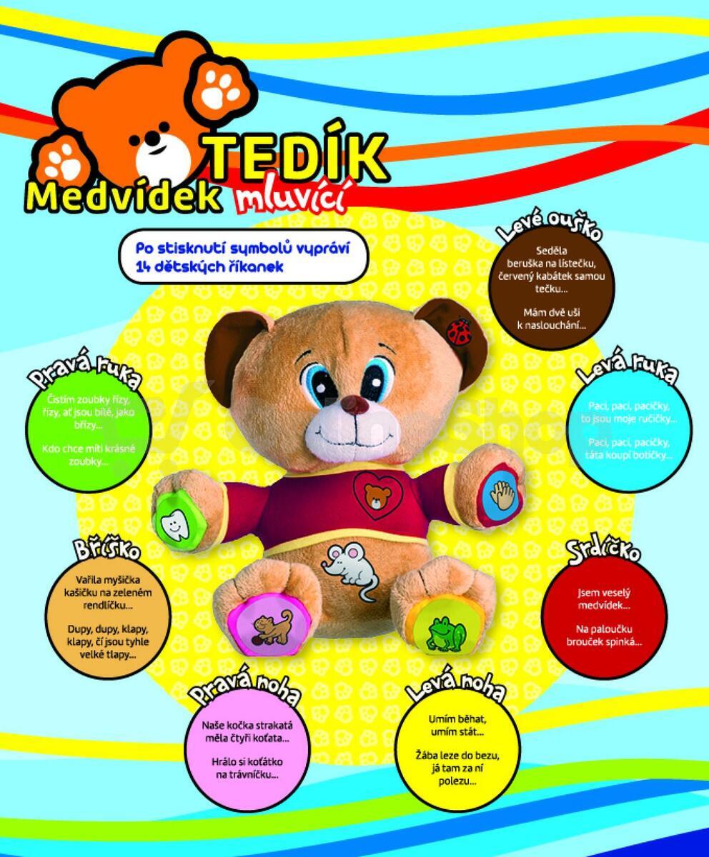 Medvěd Teddies Tedík, česky mluvící