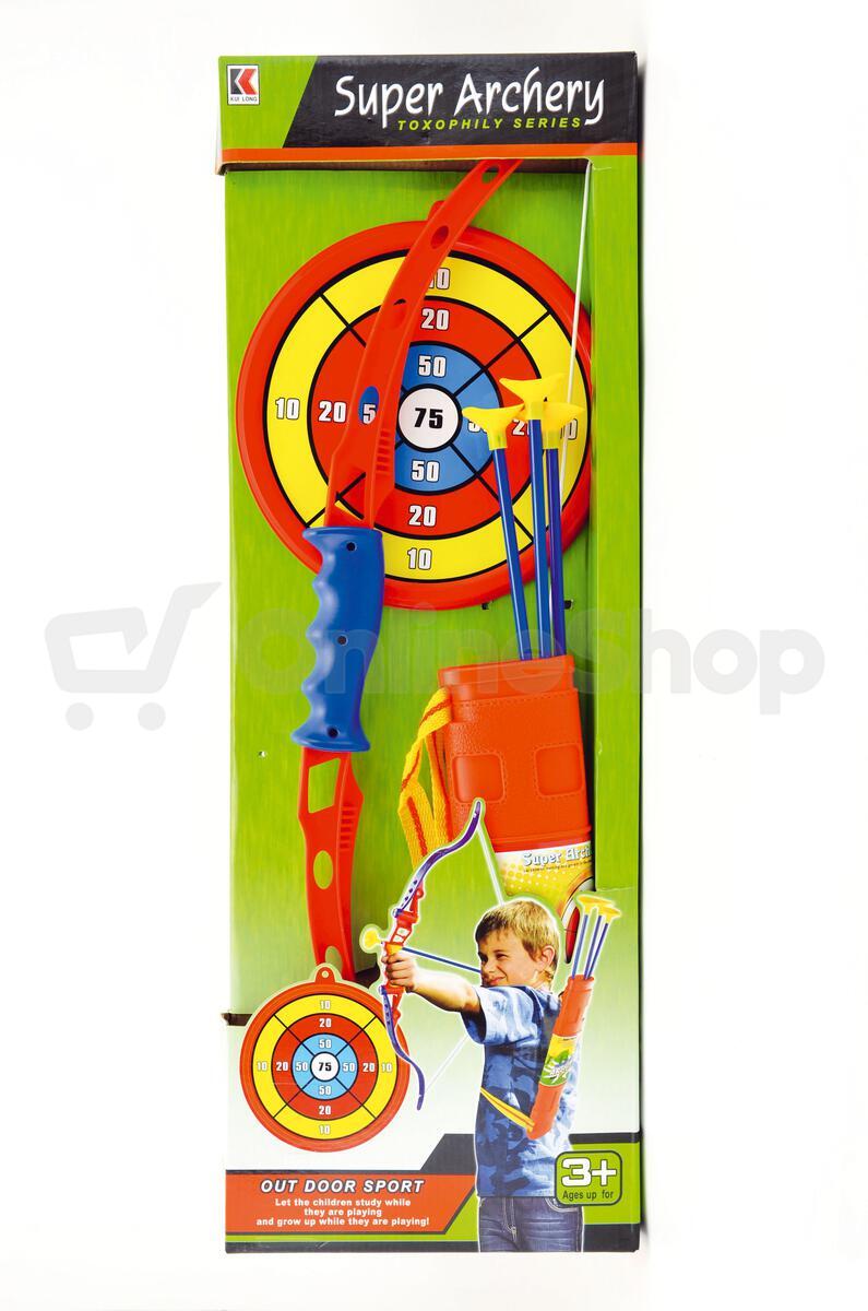 Luk, šípy a terč Teddies 71cm