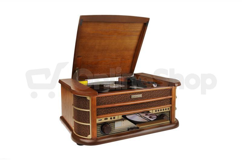 Gramofon s CD Hyundai RTCC 513 RIP O, RETRO, ořech