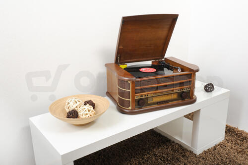 Gramofon s CD Hyundai RTCC 513 RIP O, RETRO, ořech