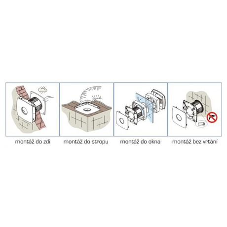 Axiální ventilátor Cata X-MART 12 INOX