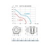 Radiální ventilátor Cata DUCT IN-LINE 125/320