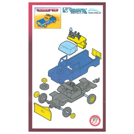 Stavebnice Seva Monti System 01 Technic Service land rover BASIC 1:35