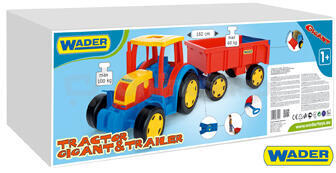 Traktor Gigant s vlečkou plast 102cm v krabici Wader