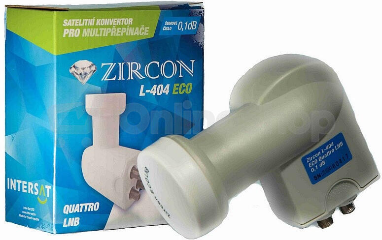 LNB konvertor Zircon L404 QUATTRO ECO