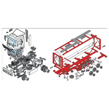 Stavebnice Seva Monti System MS 60 - Chemical Fluid Actros L MB 1:48