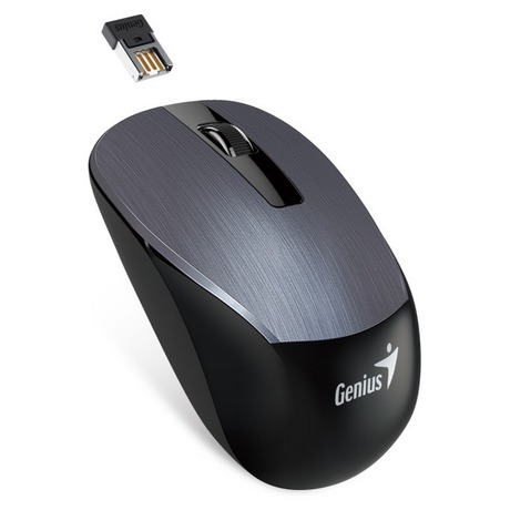 Myš Genius NX-7015 / optická / 3 tlačítka / 1600dpi - kovově šedá - Genius NX-7015 šedá (foto 4)