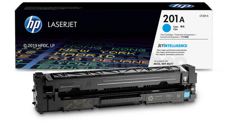Toner HP 201A, 1 400 stran - azurový