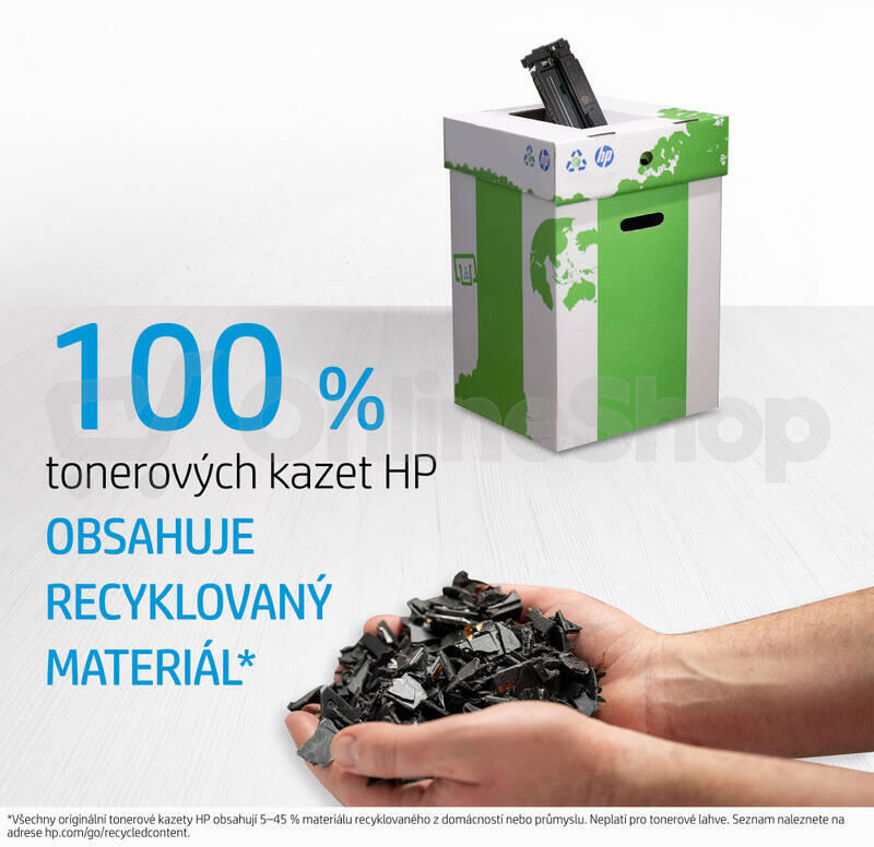 Toner HP 201A, 1 400 stran - azurový