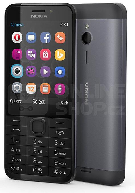 Mobilní telefon NOKIA 230 DS, černý | ONLINESHOP.cz