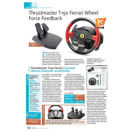 Thrustmaster T150 Ferrari pro PS5, PS4, PS3, PC + pedly (foto 8)