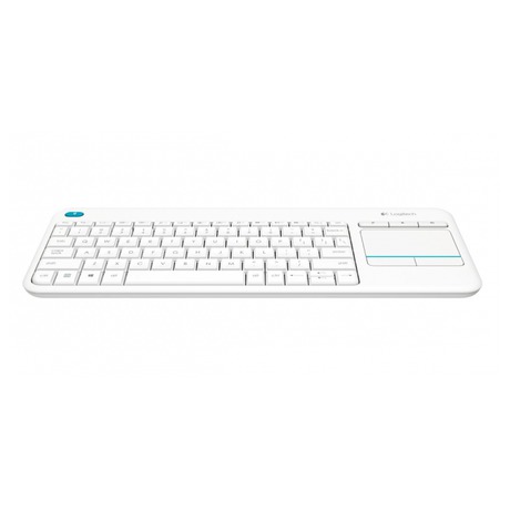 Klávesnice Logitech Wireless K400 Plus, US - bílá