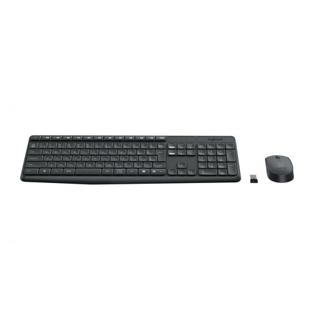 Klávesnice s myší Logitech Wireless Combo MK235, CZ layout - černá - Logitech Wireless Combo MK235, CZ&nbsp;- šedá (foto 3)