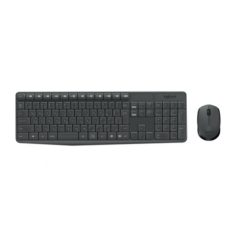 Klávesnice s myší Logitech Wireless Combo MK235, CZ layout - černá - Logitech Wireless Combo MK235, CZ&nbsp;- šedá (foto 6)