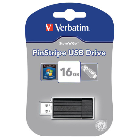 Flash disk VERBATIM 16GB, ern (49063)