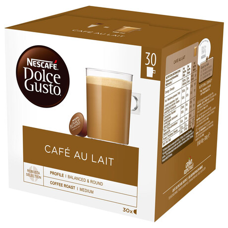 Kvov kapsle Nestle NESCAF Cafe AuLait 30 ks k Dolce Gusto