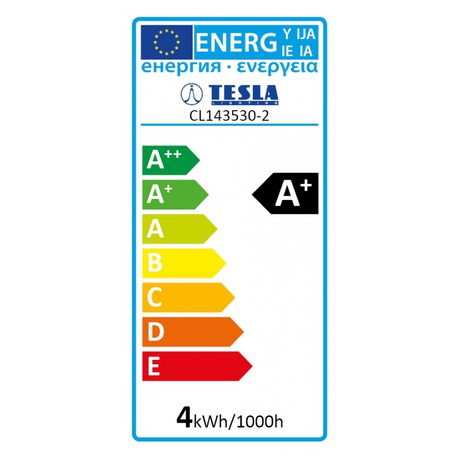 Žárovka LED Tesla svíčka, 3,5W, E14, teplá bílá - Tesla svíčka, 3,5W, E14, teplá bílá (foto 4)