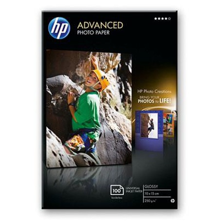 Fotopapr HP Advanced Photo Paper, leskl, 10 x 15cm, bez okraj, 100 list, 250 g/m2