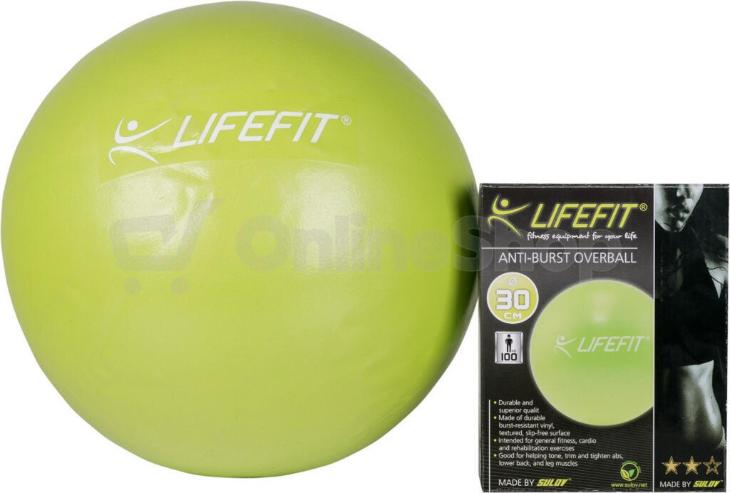 Aerobní míč Lifefit OVERBALL 30cm - zelený