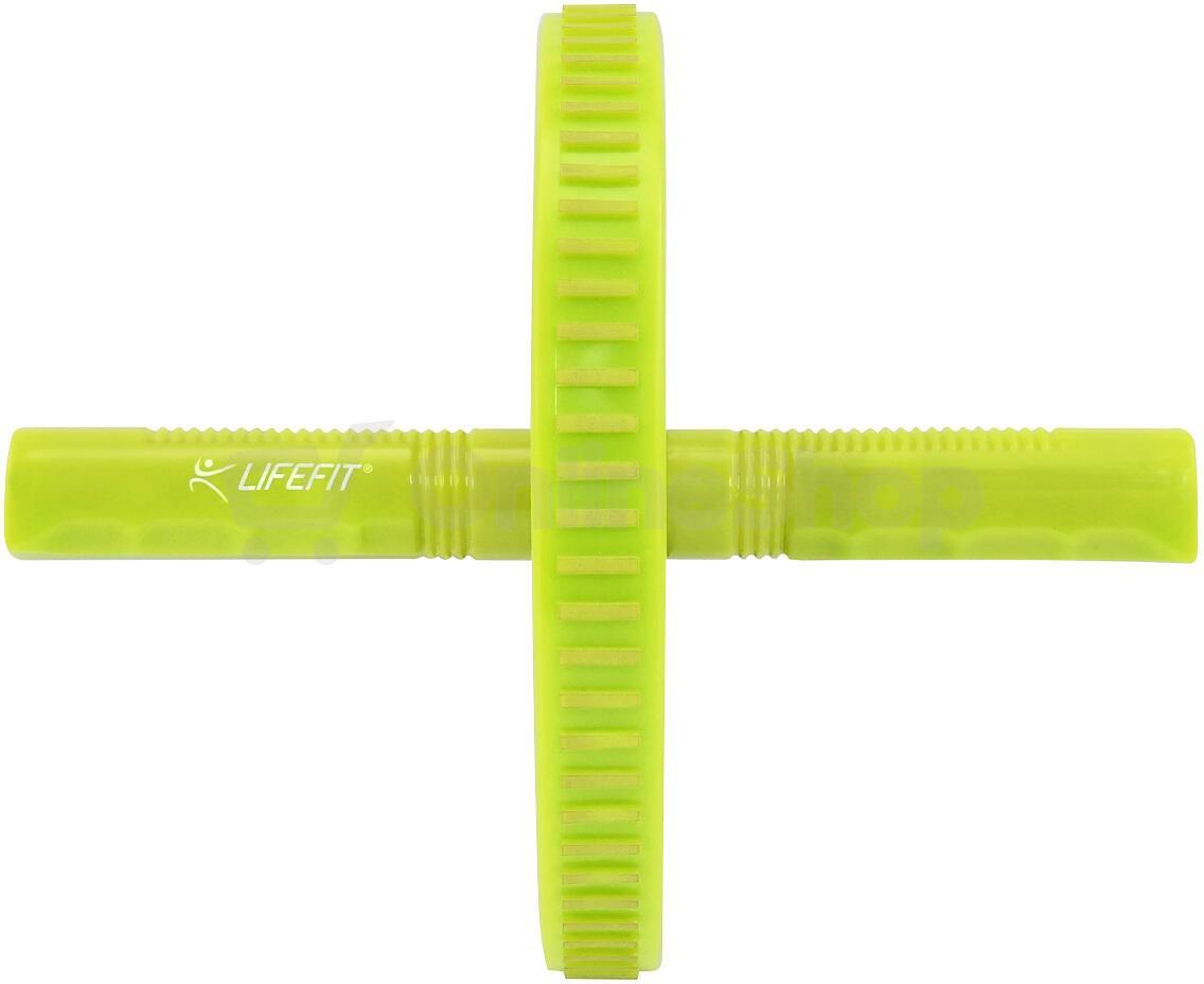 Posilovací kolečko LIFEFIT Exercise Wheel Single černá/zelená