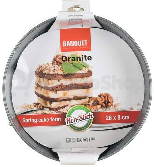 Forma na dort Banquet Granite s víkem, 26x8cm