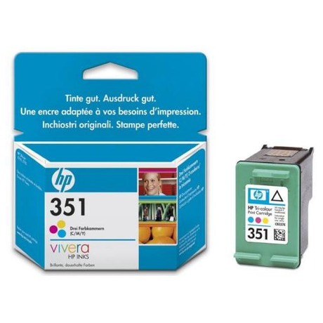 Inkoustová náplň HP No. 351, 3,5 ml originální - červená/modrá/žlutá - HP 351, 3,5 ml - CMY (foto 1)