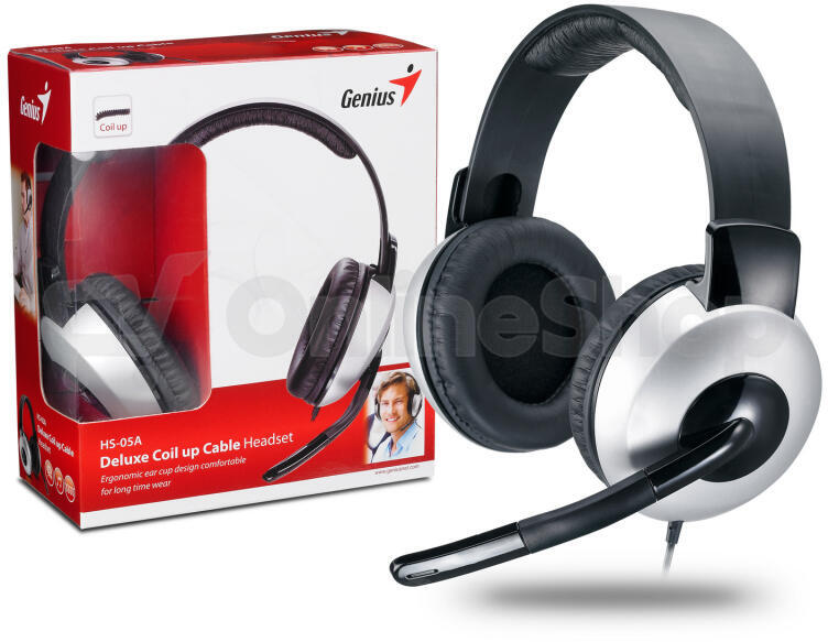 Headset Genius HS-05A - černý/stříbrný